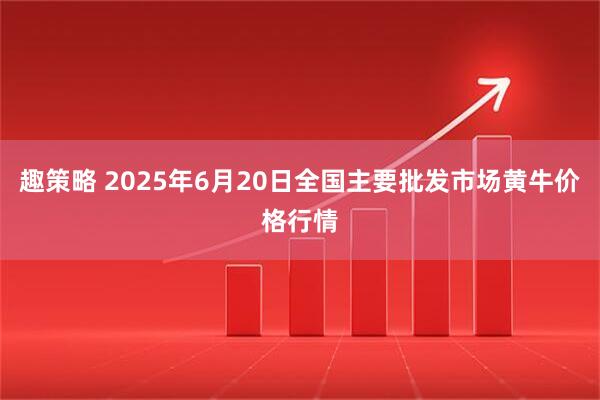 趣策略 2025年6月20日全国主要批发市场黄牛价格行情