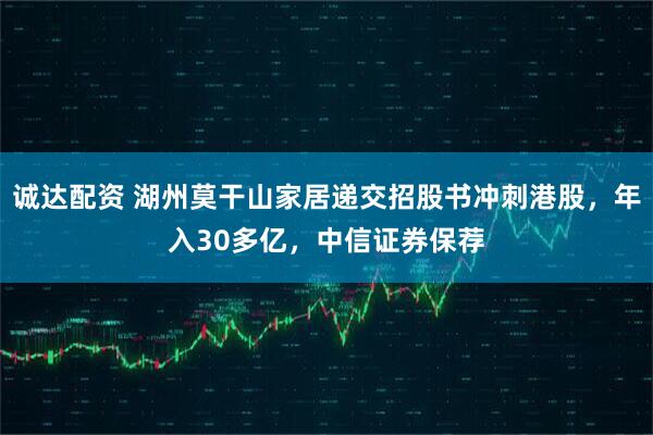 诚达配资 湖州莫干山家居递交招股书冲刺港股，年入30多亿，中信证券保荐